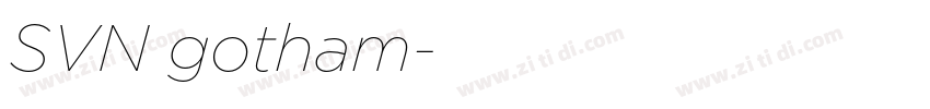 SVN gotham字体转换